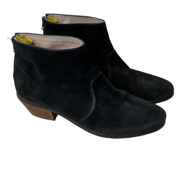 Boden Women's Ankle Boots/Booties Black Suede Back Zipper Size 41.5 - Picture 1 of 10